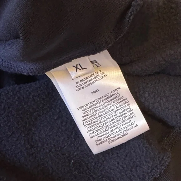 7 Days Active Monday Navy Blue Sweatshirt - Picture 7 of 7